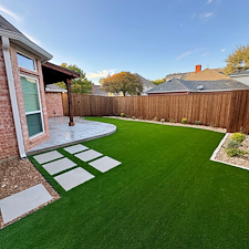 Complete-Backyard-Overhaul-with-Pet-Friendly-Artificial-Turf-and-Paver-Walkway-in-Plano-TX 2